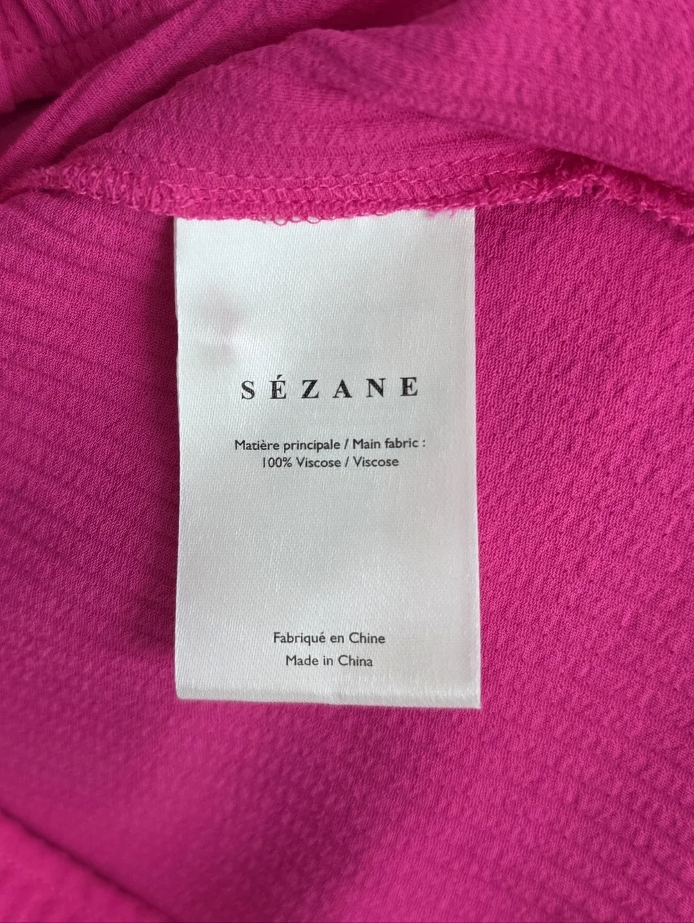 Sezane Abelia Wrap Blouse In Pink - Picture 8 of 12